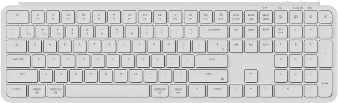 ORM B6 Pro Ultra-Slim 100% Wireless Keyboard - Ivory White Laptop Keyboard