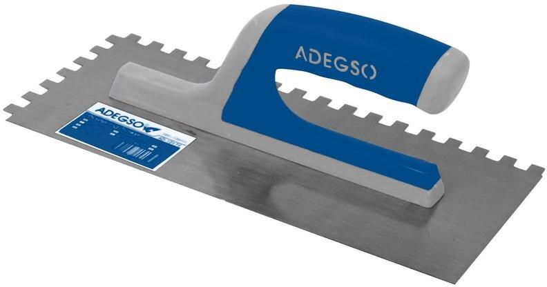 Adegso Plastering Trowel 280×120Mm | Serrated Edge Aluminium Trowel