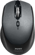 Port Silent 3600Dpi 3 Button Usb And Type-C Dongle Mouse - Black Wired