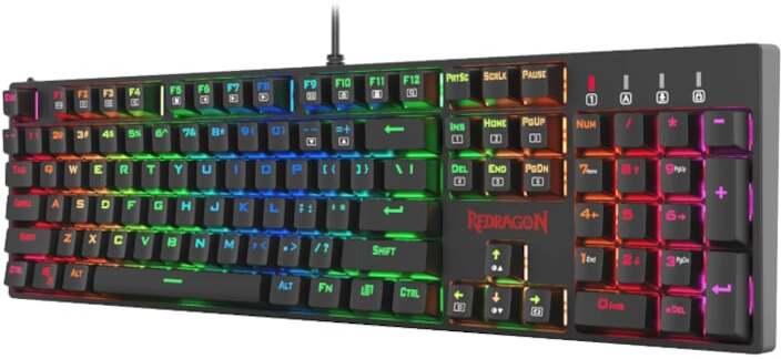 Redragon Surara - RGB - Mechanical Gaming Keyboard – Black Laptop Keyboard