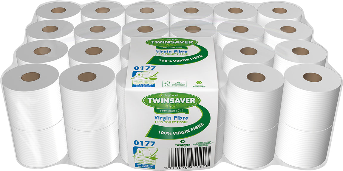 Twinsaver 1 Ply Toilet Paper Roll