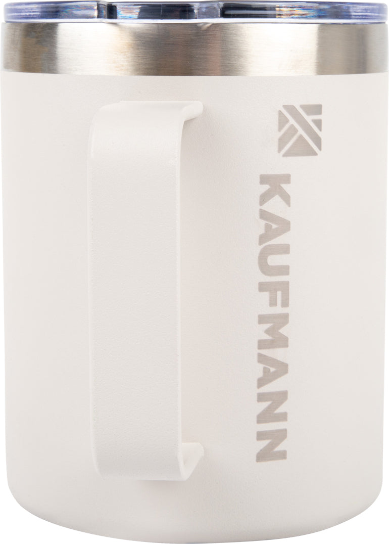 Kaufmann Travel 340Ml White Stainless Steel Coffee Mug